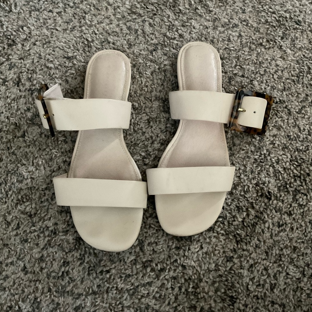 Sanctuary Double Strap Cream Sandals - size 9.5